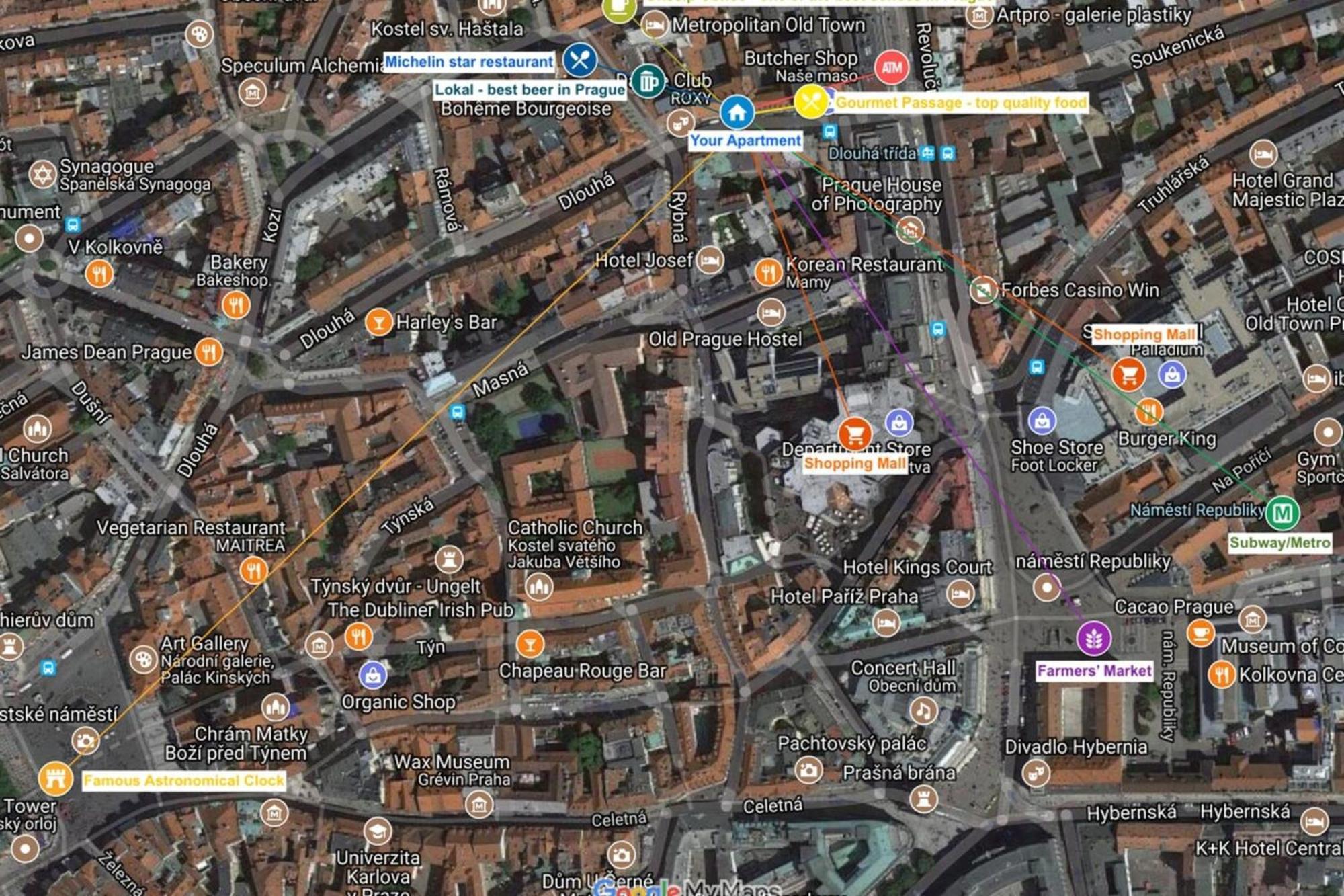 Quiet City Center Apartment In Hip & Foodie Area Prag Exteriör bild